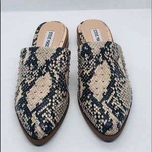 New - snake skin mule!
